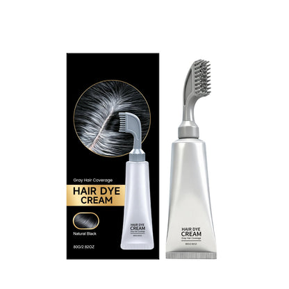 ✨Built‑in Comb Hair Dye Cream🪮Portable At‑Home Hair Color For Even Shiny Hair Touch‑Up