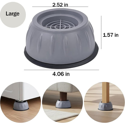 🏠 Almohadillas antivibración para lavadoras (paquete de 4)