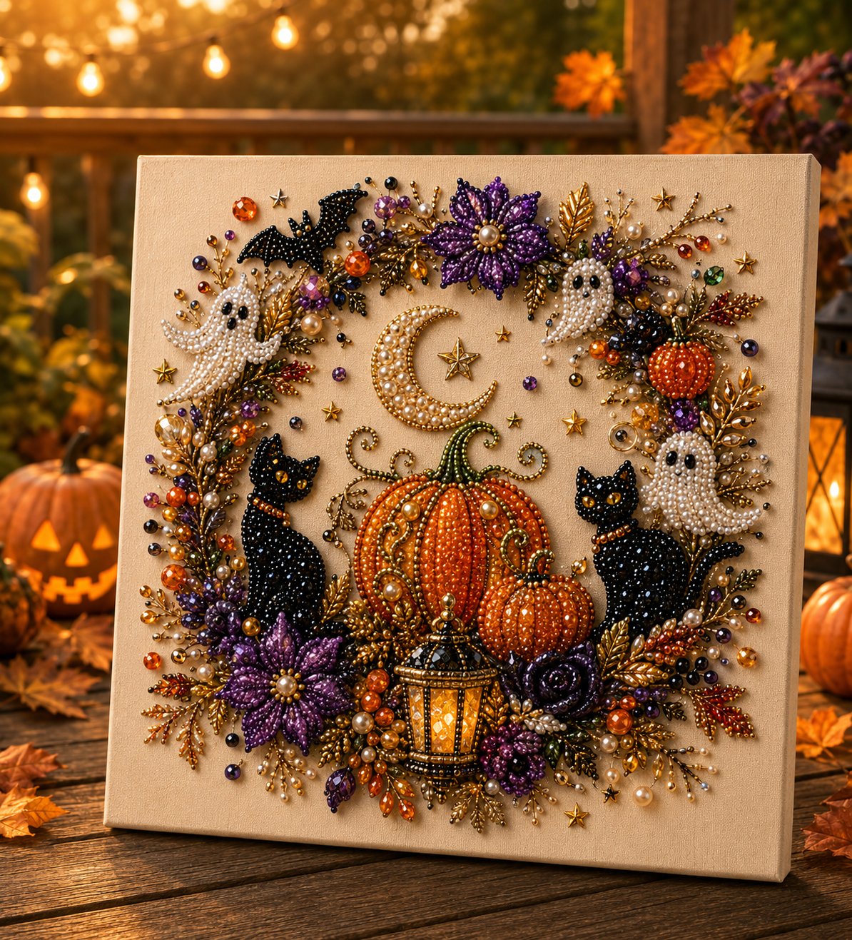 💥 Último día 49% DE DESCUENTO – 👻✨ Kit DIY de arte con perlas de Halloween – ¡Convierte pequeñas perlas en magia espeluznante y adorable!