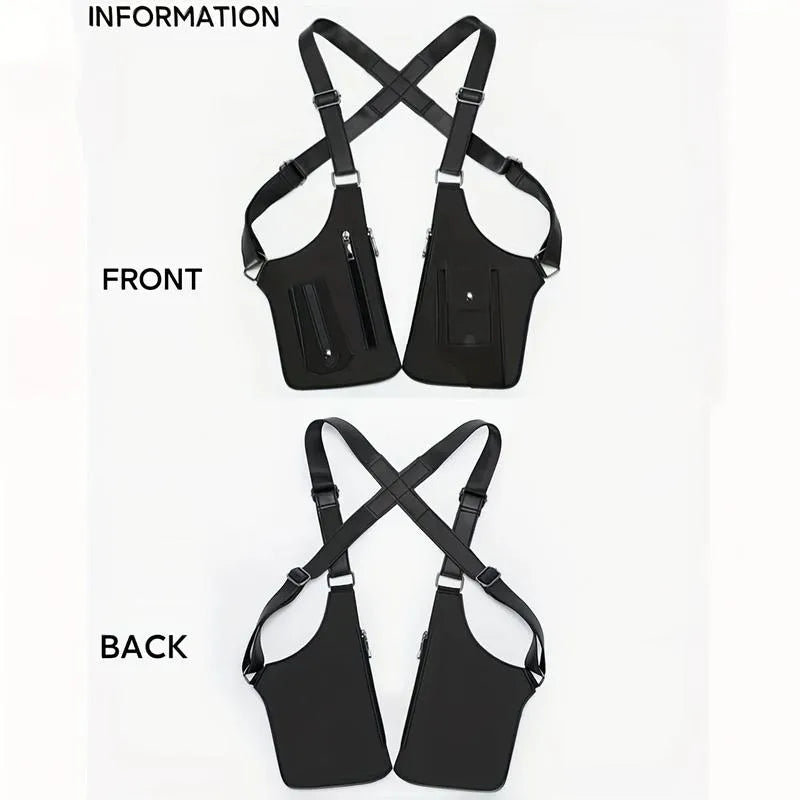 Unisex Adjustable Underarm Vest Bag