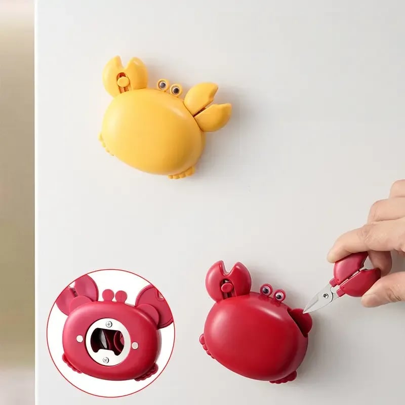2026 Hot Sale🦀 Multifunctional Magnetic Crab Bottle Opener