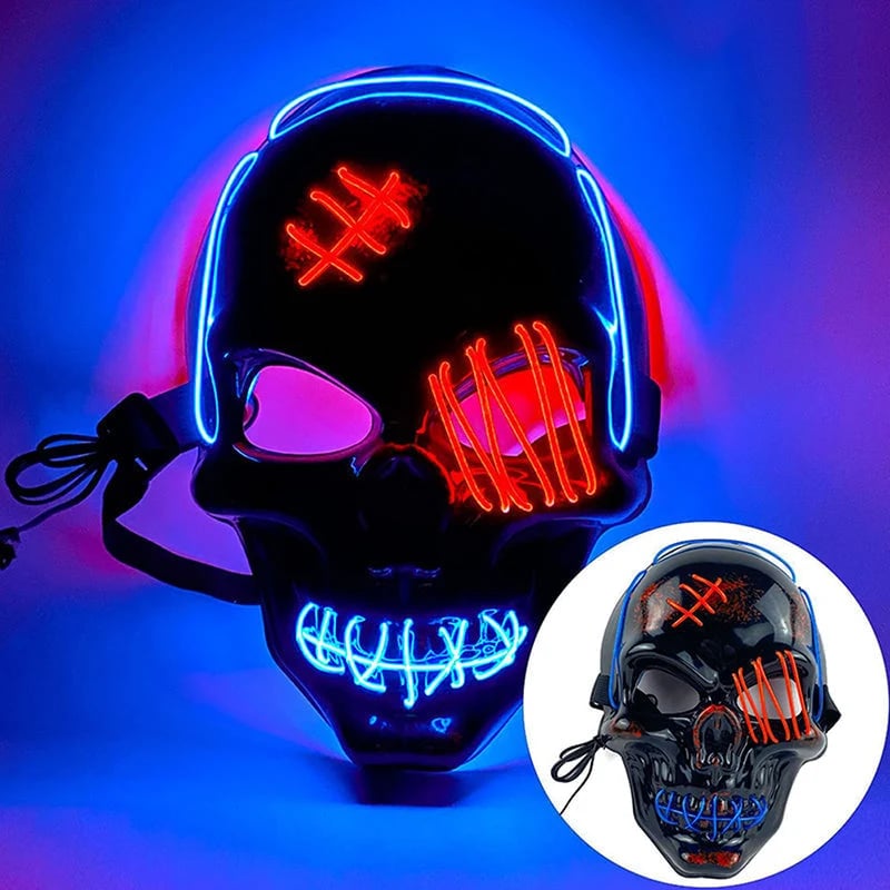 Halloween LED Skull Mask -👏Most Popular in 2026!