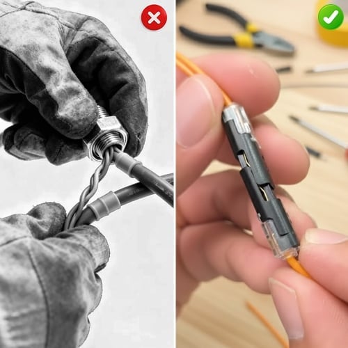 Wire Nut Killer:  Double-Wire Push-In Connector