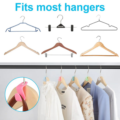✨ 100PCS Space-Saving Hanger Hooks – Maximize Your Closet Space in Seconds!
