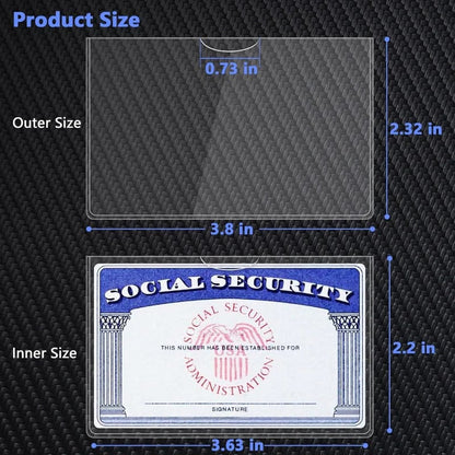 Clear PVC Card Sleeves