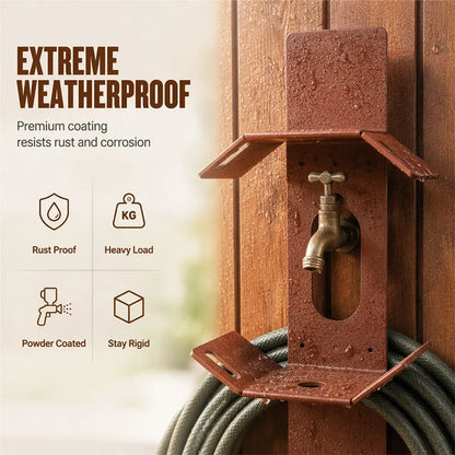 💯📢📢50% OFF !! ⏰Wall Mounted Iron Garden Hose Holder