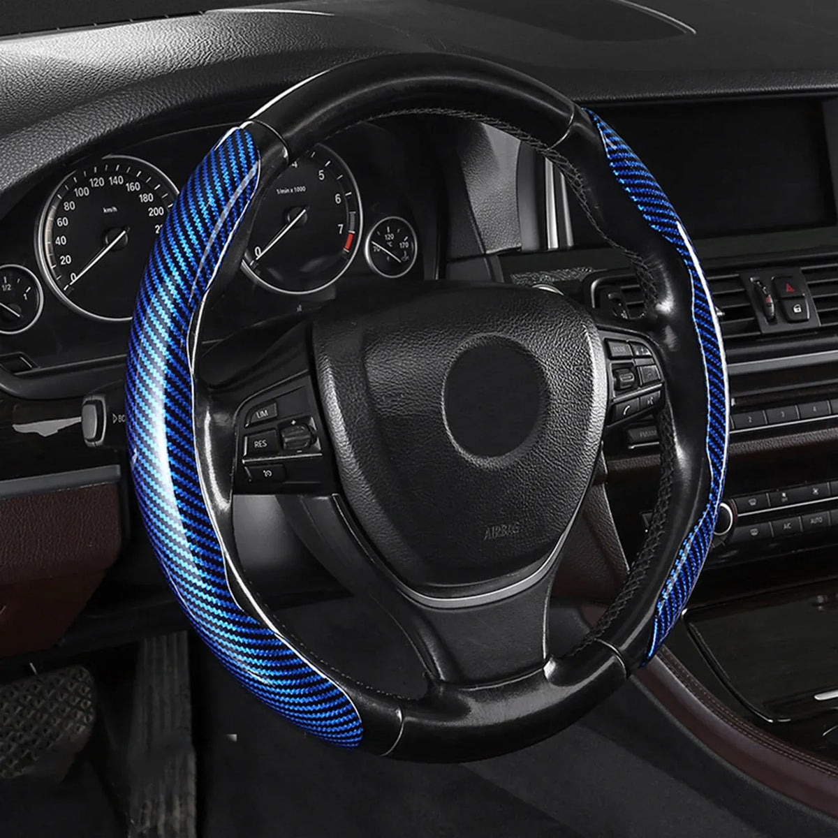 🎉Non-Slip Half Cover Car Steering Wheel Protector | Easy Clip On Installation