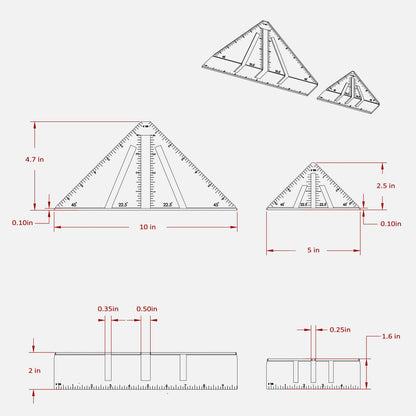 Professional Heavy Duty Metalworking Miter Square