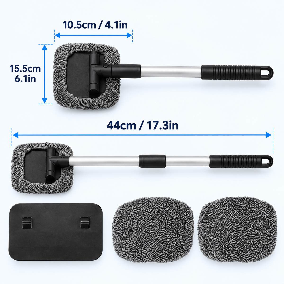 🥳2026 HOT SALE🥳💞50K+ SOLD! 🧲🌀 50% OFF! Dual Magnetic Car Window Cleaner – cleans both sides in one pass, extendable handle & reusable microfiber cloths. Streak-free glass, inside & out! 🚗✨