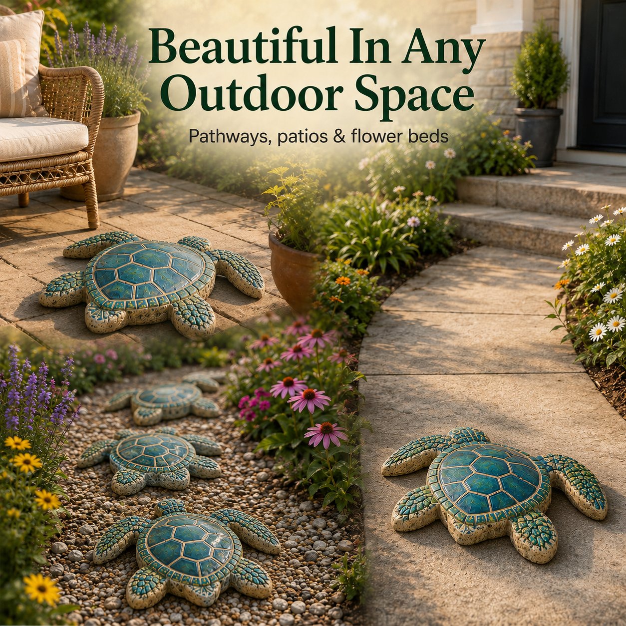 🌊 Reusable Ocean Theme Garden Art Mold – Make Your Garden Truly One of a Kind (📦Buy 2 Free Shipping)