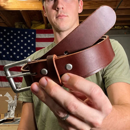 ⚒100% Handmade Full-Grain Buffalo Leather Belt – Built to Last