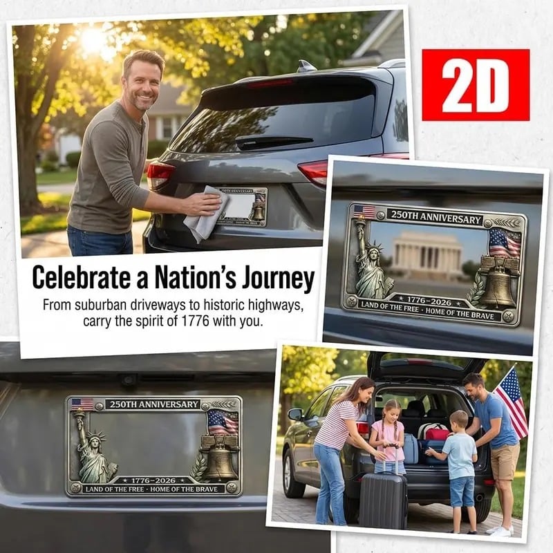 250th Anniversary Commemorative License Plate Frame