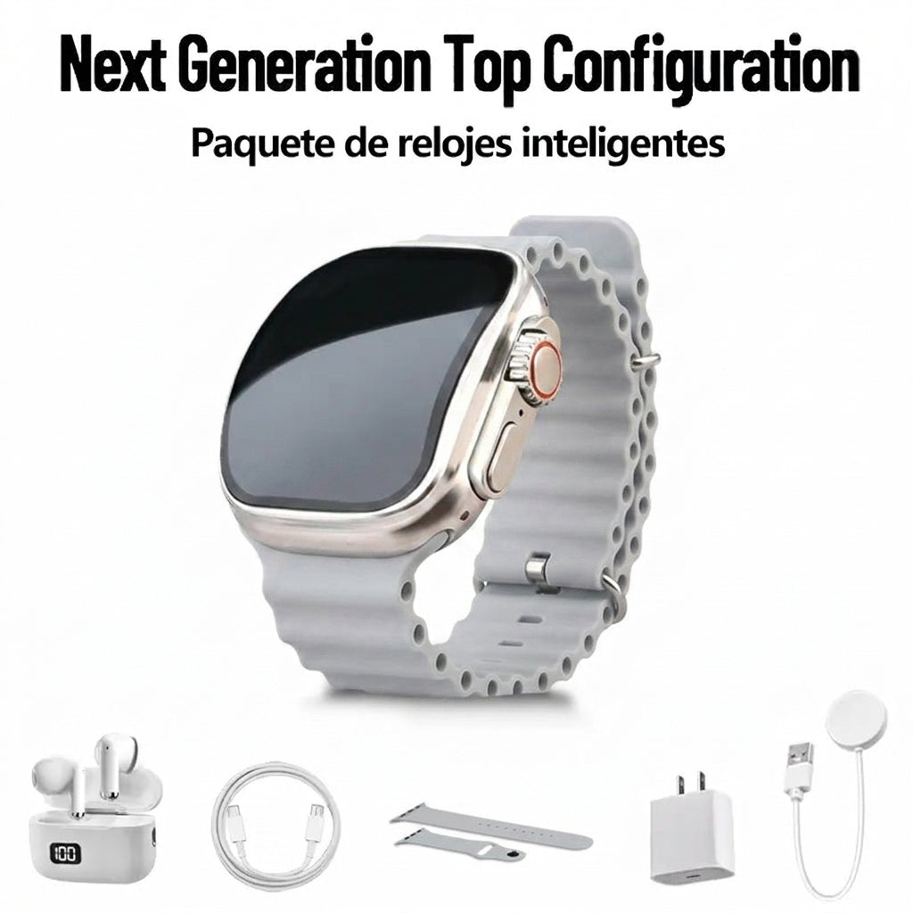 Smartwatch Set with Earbuds – One Set, Everything You Need