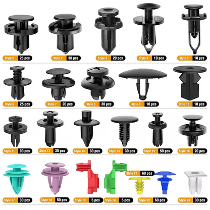 Expansion Screw Clips Set for Automobiles Mudguard Leaf Plates Door Panel Clips(100 PCS)