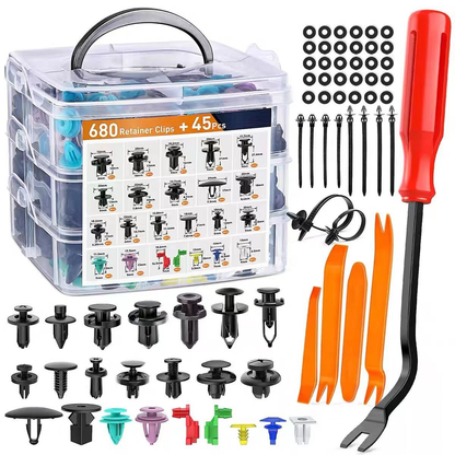Expansion Screw Clips Set for Automobiles Mudguard Leaf Plates Door Panel Clips(100 PCS)