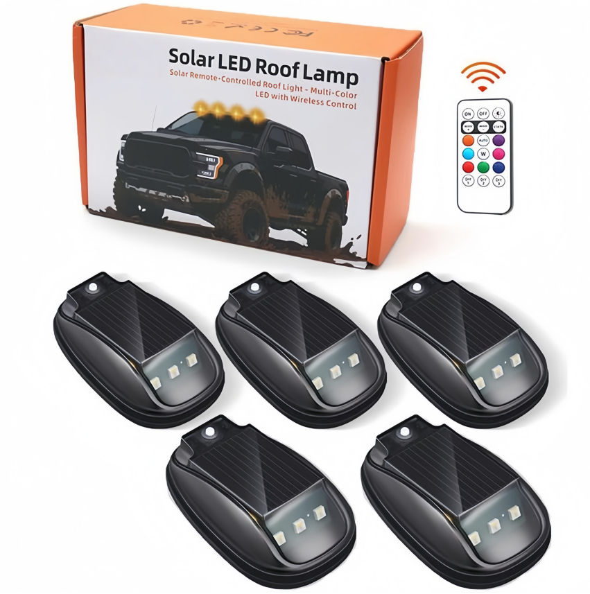 ⚡Hot Sales 🔥Solar Car Roof RGB Strobe Light - Free Remote Control Included