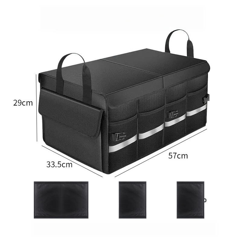 📢📢50% OFF !!!⏰Foldable Car Trunk Storage Organizer with Lid