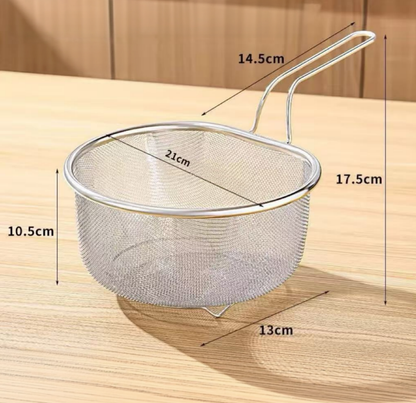 ⏰Stainless Steel Sieve with Handle🥄🫕