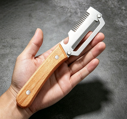 🔪3-in-1 Stainless Steel Vegetable Peeler, Julienne Cutter and Bottle Opener✨