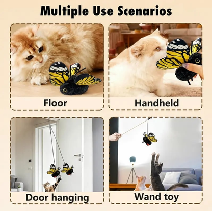 🦋 Fluttering Electric Butterfly Cat Toy | Interactive Moving Playmate for Indoor Kitties