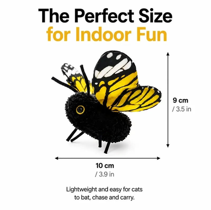 🦋 Fluttering Electric Butterfly Cat Toy | Interactive Moving Playmate for Indoor Kitties