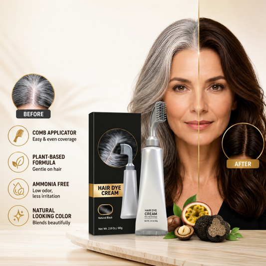 🔥Hot sell TODAY | Instant Gray Coverage Hair Dye Comb for Men & Women