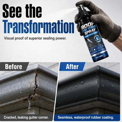 🌧️Strong Adhesion Waterproof Leak Repair Spray, One Coat Stop Leak Repair Agent Spray💪