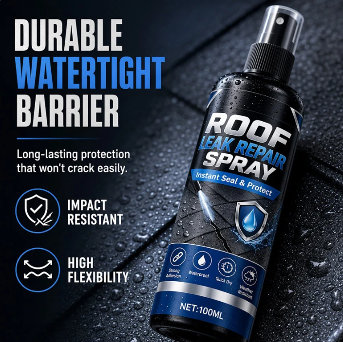 🌧️Strong Adhesion Waterproof Leak Repair Spray, One Coat Stop Leak Repair Agent Spray💪