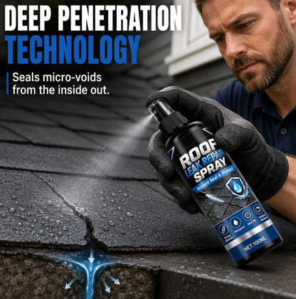 🌧️Strong Adhesion Waterproof Leak Repair Spray, One Coat Stop Leak Repair Agent Spray💪