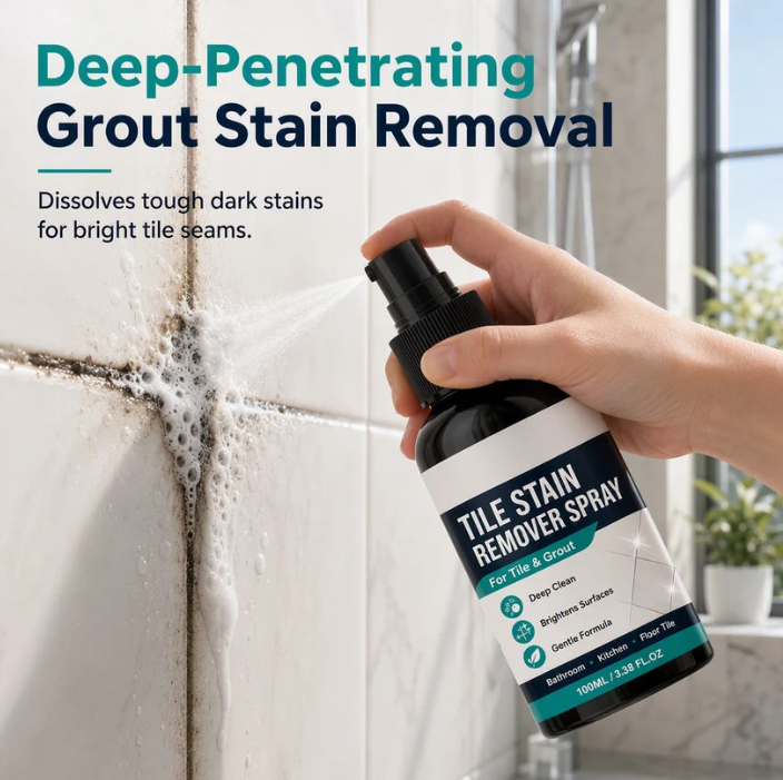 🧼Tile & Grout Cleaner Spray – For Stubborn Dirt, Stains & Discolouration