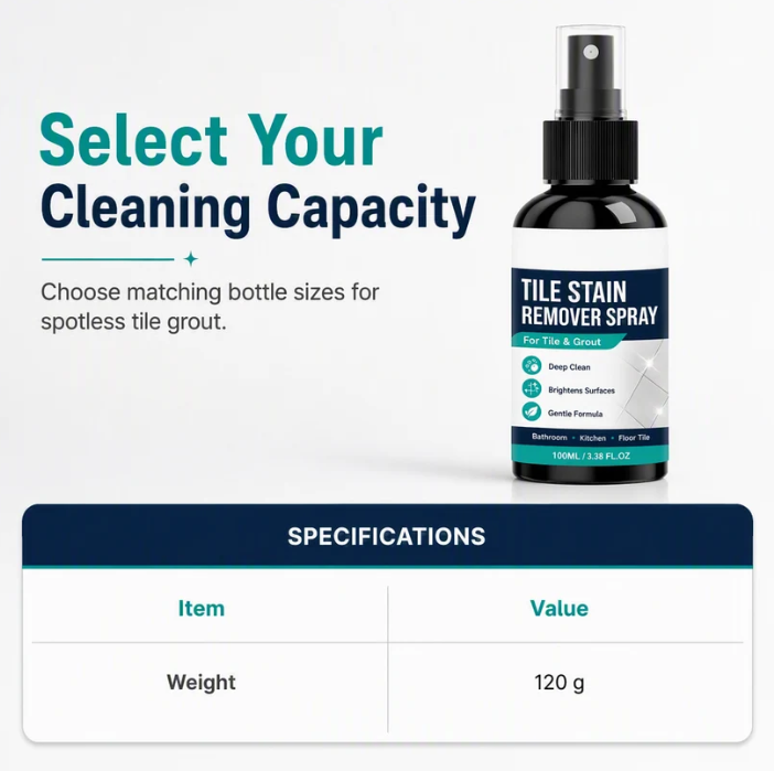🧼Tile & Grout Cleaner Spray – For Stubborn Dirt, Stains & Discolouration
