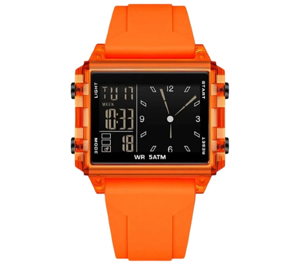 ⌚ 48% OFF NOW! 💥 Water-Resistant Transparent Digital Watch – 50M, luminous display & hybrid design – Perfect for sports & daily wear ✨