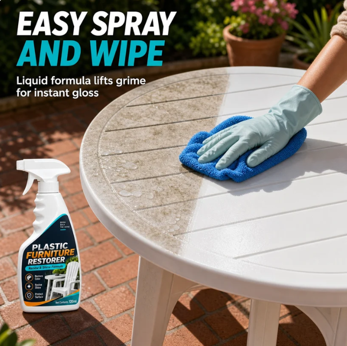 ⏳ Last day to save 49% – Plastic Furniture Restorer Spray