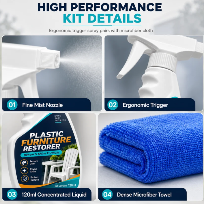 ⏳ Last day to save 49% – Plastic Furniture Restorer Spray