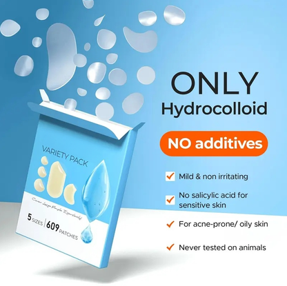 609 Count Pimple Patches for Face, Hydrocolloid Acne Patch Bulk