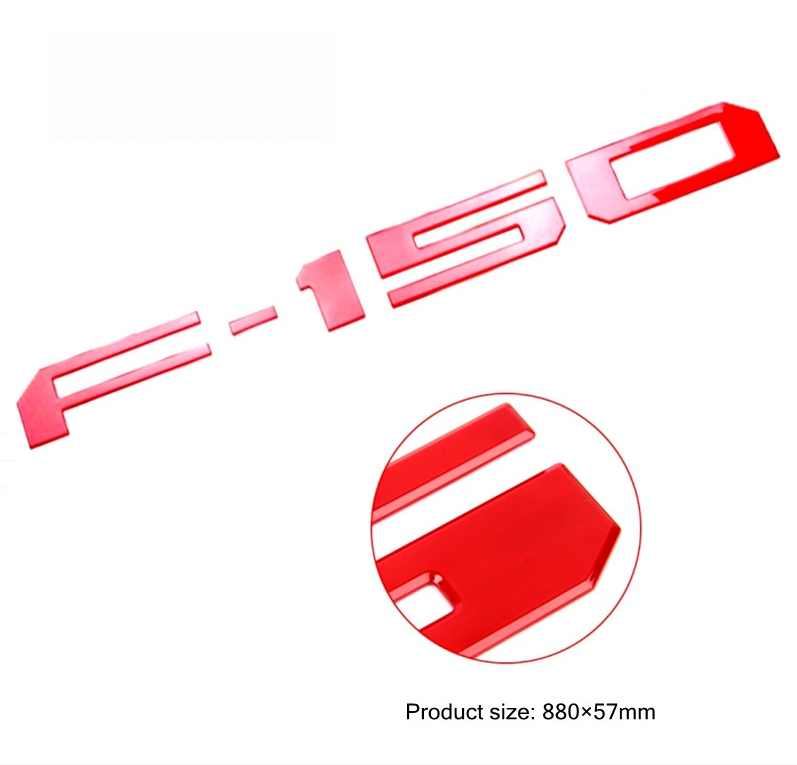 F-150 Upgrade Accessories: 3D Emblem – Tailgate Insert Lettering – Stylish Trim Designed for Pickup Owners