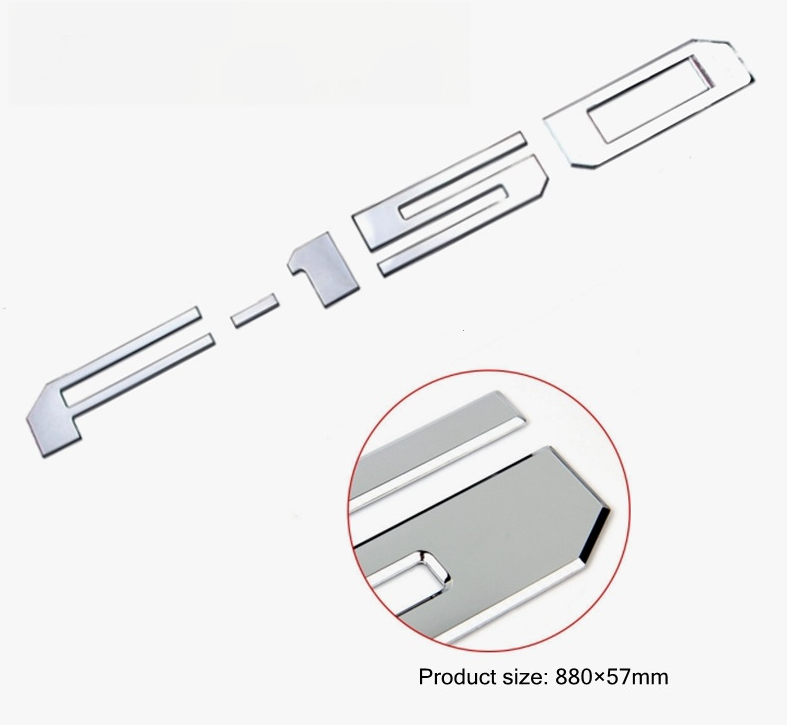 F-150 Upgrade Accessories: 3D Emblem – Tailgate Insert Lettering – Stylish Trim Designed for Pickup Owners