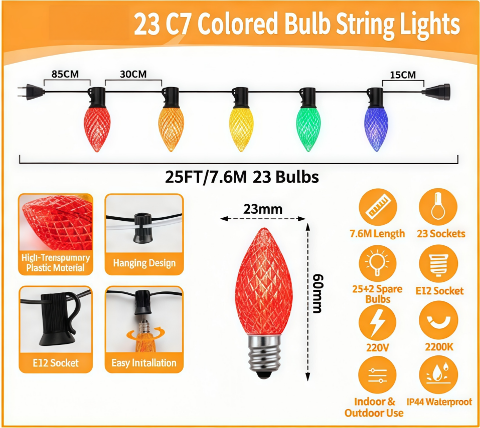 🎁2026 New Arrivals 50% OFF💥Battery Operated Strawberry String Lights – 8 Modes, Waterproof, Festive Decoration 🎃