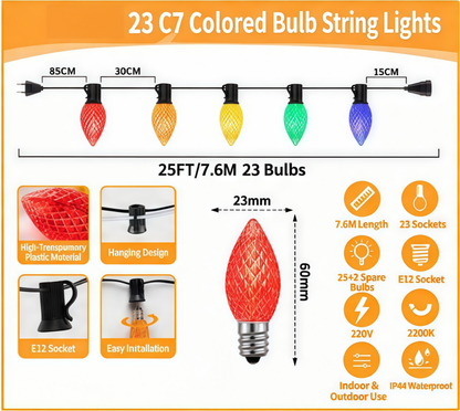 🎁2026 New Arrivals 50% OFF💥Battery Operated Strawberry String Lights – 8 Modes, Waterproof, Festive Decoration 🎃