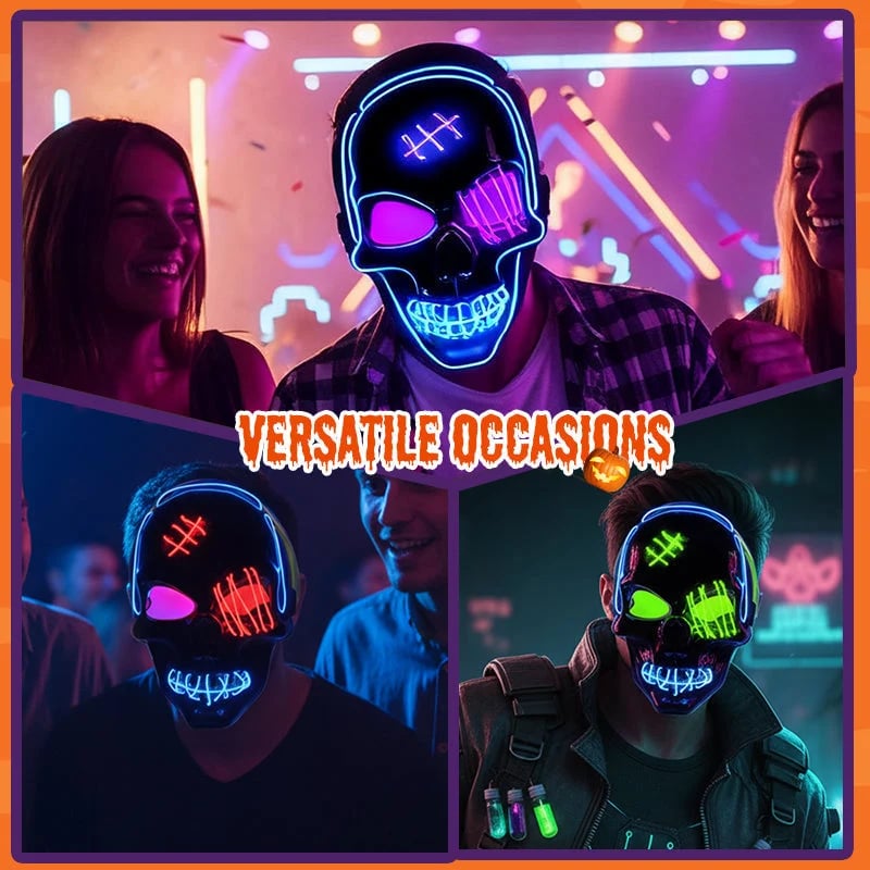 Halloween LED Skull Mask -👏Most Popular in 2026!
