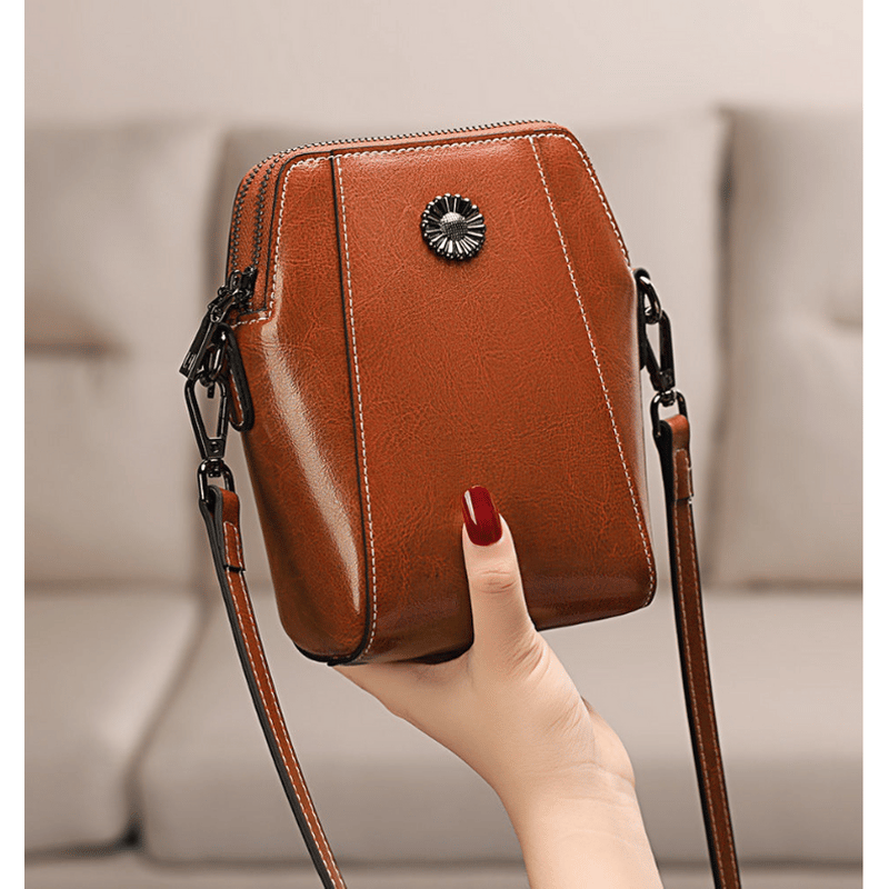 📢📢50% OFF !! 🔥 Women's soft leather mobile phone bag messenger bag