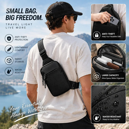 🔥HOT SALE🔥⭐Anti-Theft Everyday Sling Bag – Lightweight Crossbody Travel Pack