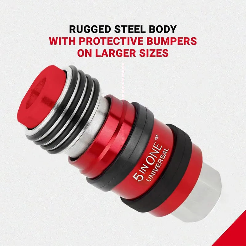 5-in-1 Universal Safety Exhaust Air Coupler