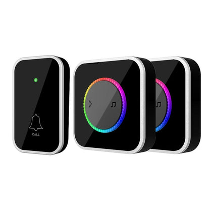 🔔 Wireless Doorbell with Colorful Flash Alert