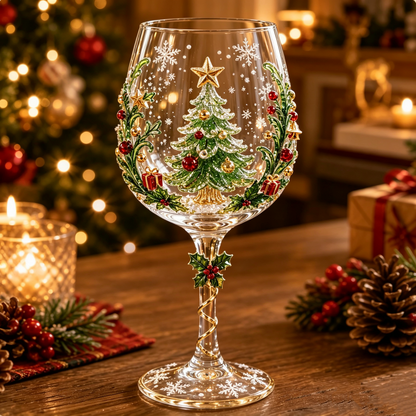 🔥🎁Christmas Wine Glass Collection Gift Box Set✨