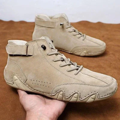 🔥Italian Handmade Suede Velcro High Boots