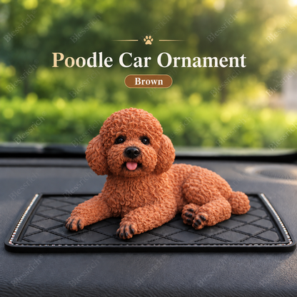 Poodle Car Ornament – The Cutest Dashboard Upgrade 🐶✨