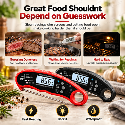 Instant-Read Digital Meat Thermometer