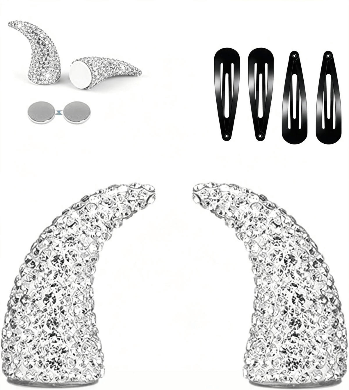 💥 LAST DAY 49% OFF - 😈✨ Cute Sparkle Magnetic Devil Horns