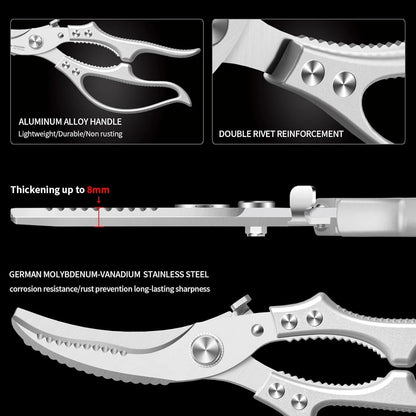 ✂️ LIMITED TIME 49% OFF! ⚡ Heavy-Duty Multifunction Kitchen Shears – 4-in-1 Tool with Fish Scaler, Bottle Opener & Safety Lock 🔪